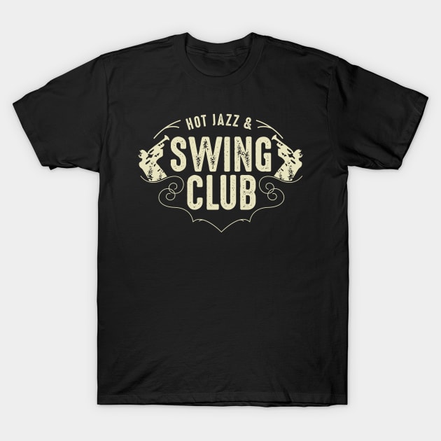 Vintage Jazz Club Theme T-Shirt by jazzworldquest